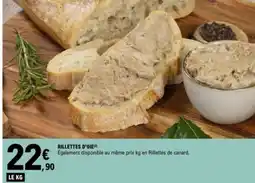 E.Leclerc Rillettes d'oie offre
