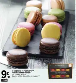E.Leclerc LES MACARONS D'OLIVIER 16 macarons de printemps (x10) offre
