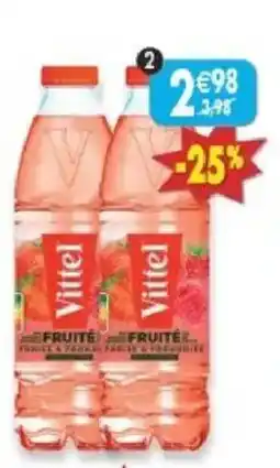 Maximo Lot de 2 bouteilles de vittel fruité fraise & framboise offre