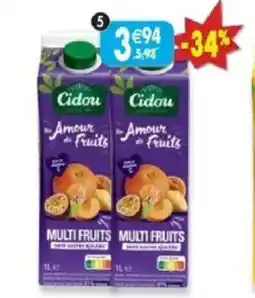 Maximo Lot de 2 briques de nectar multifruits sans sucres ajoutés offre
