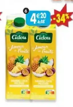 Maximo Lot de 2 briques de nectar d'ananas-coco-passion offre