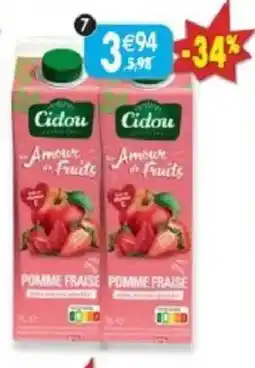 Maximo Lot de 2 briques de nectar de pomme-fraise sans sucres ajoutés offre