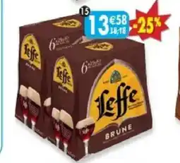 Maximo Lot de 2 packs de 6 bouteilles de leffe brune 6,5° offre