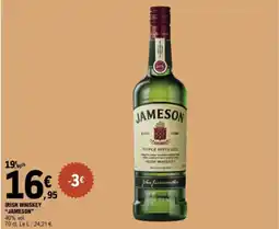 E.Leclerc JAMESON Irish whiskey offre
