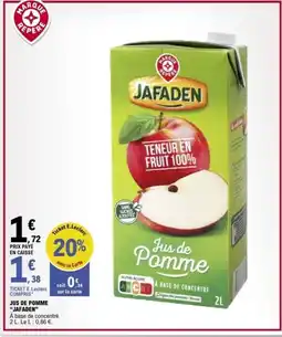 E.Leclerc JAFADEN Jus de pomme offre
