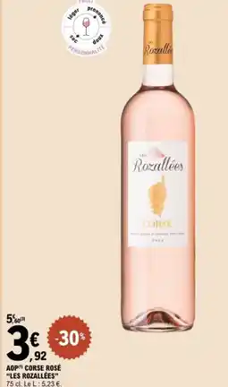 E.Leclerc LES ROZALLÉES Aop corse rosé offre