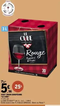 E.Leclerc LE CUBE Vsig union européenne offre