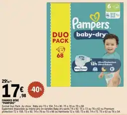 E.Leclerc PAMPERS Changes bébé offre