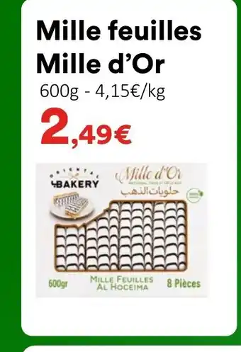 Hmarket MILLE D'OR Mille feuilles offre