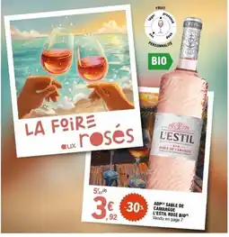 E.Leclerc Aop sable de camargue l'estil rosé bio offre
