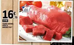 E.Leclerc Viande bovine: piece a brochettes offre