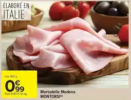 Carrefour Market Montorsi - mortadelle modena offre