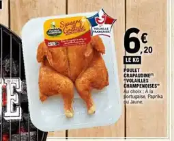E.Leclerc VOLAILLES CHAMPENOISES Poulet crapaudine offre
