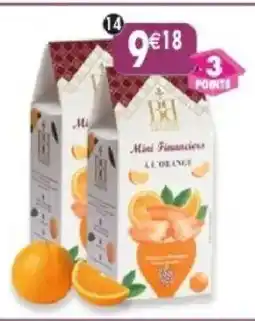 Maximo Lot de 2 boîtes de mini financiers pur beurre saveur orange offre