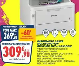 Bureau Vallée Brother - imprimante laser multifonction mfc-l8390cdw offre