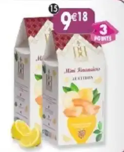 Maximo Lot de 2 boîtes de mini financiers pur beurre saveur citron offre