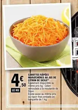 E.Leclerc Carottes rapées maraicheres au jus de citron de sicile offre