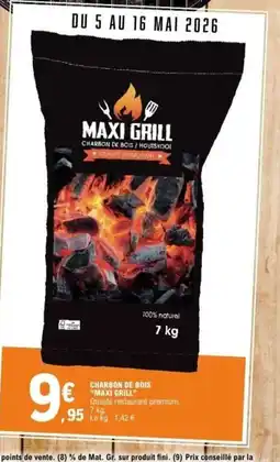 E.Leclerc MAXI GRILL Charbon de bois offre