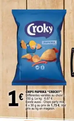 E.Leclerc CHOCKY Chips paprika offre