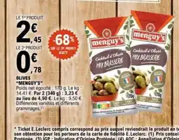 E.Leclerc MENGUY'S Olives offre