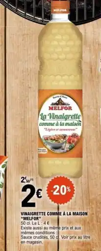 E.Leclerc MELFOR Vinaigrette comme à la maison offre