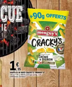 E.Leclerc MENGUY'S Soufflés de maïs cracky's offre