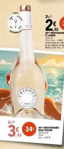 E.Leclerc ROSE FRISSON Igp méditerrané offre