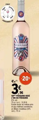 E.Leclerc L'OIE DU PÉRIGORD Igp perigord rosé offre
