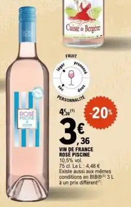 E.Leclerc Vin de france rosé piscine offre