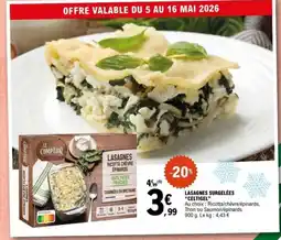E.Leclerc CELTIGEL Lasagnes chevre offre