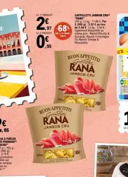 E.Leclerc RANA Cappelletti jambon cru offre