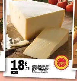 E.Leclerc AMBROSI Grana padano dop original 29% mat. gr offre
