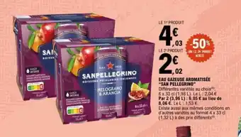 SAN PELLEGRINO Eau gazeuse aromatisée