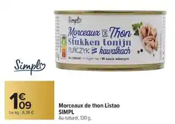 Carrefour Market Morceaux de thon listao simpl offre