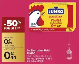 Carrefour Market Bouillon cubes halal jumbo offre