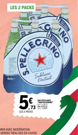 E.Leclerc SAN PELLEGRINO Eau pétillante offre