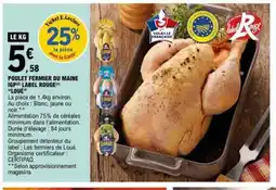 E.Leclerc LOUE Poulet fermier du maine igp label rouge offre