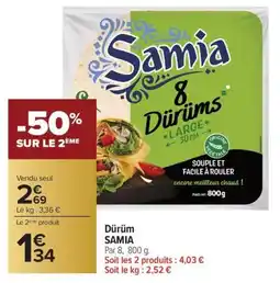 Carrefour Market Dürüm samia offre