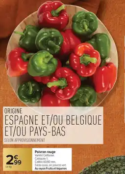 Carrefour Market Poivron rouge offre