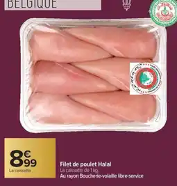 Carrefour Market Filet de poulet halal offre