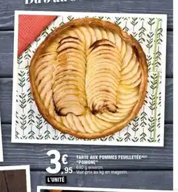 E.Leclerc POMONE Tarte aux pommes feuilletée offre
