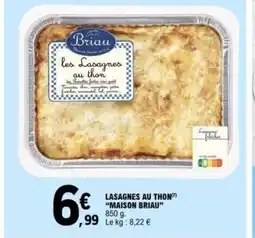 E.Leclerc MAISON BRIAU Lasagnes au thon offre