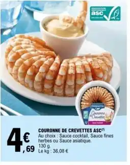 E.Leclerc Couronne de crevettes asc offre