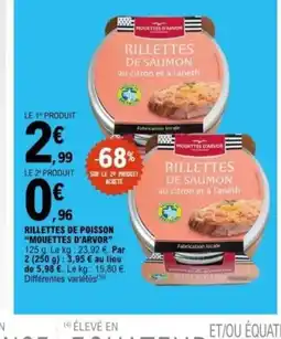E.Leclerc MOUETTES D'ARVOR Rillettes de poisson offre