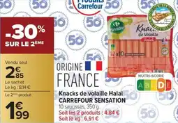 Carrefour Market Knacks de volaille halal carrefour sensation offre