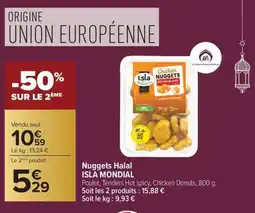 Carrefour Market Nuggets halal isla mondial offre