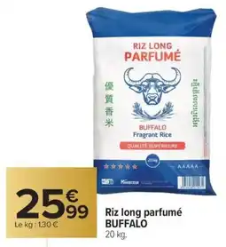 Carrefour Market Riz long parfumé buffalo offre