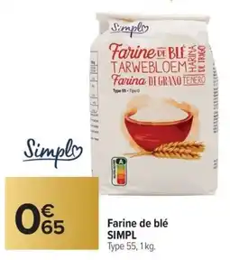 Carrefour Market Farine de blé simpl offre