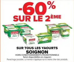 Carrefour Market Sur tous les yaourts soignon offre