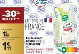 Carrefour Market Lait fermenté carrefour sensation offre